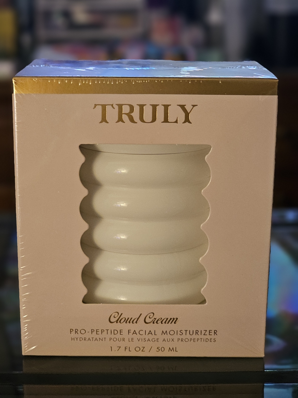 TRULY Cloud Cream Pro-Peptide Facial Moisturizer — White and Gold Packaging